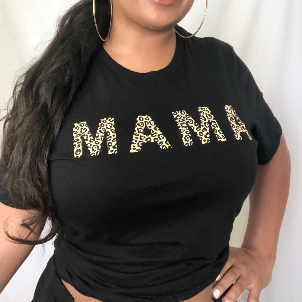 Mama Graphic Short Sleeve Cotton T-Shirt